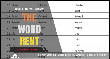 Understanding the Past Tense of 'Rent': A Quick Grammar Guide