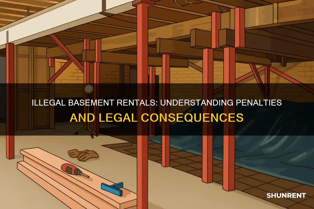 what is the penalty to rent basement illegally