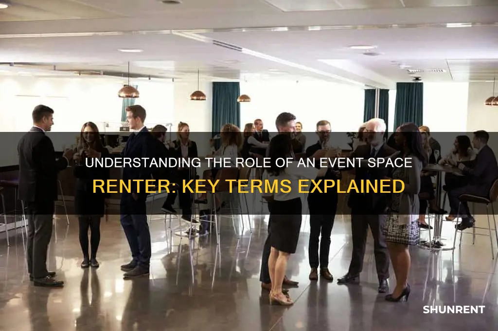 what is the person that rents event space called