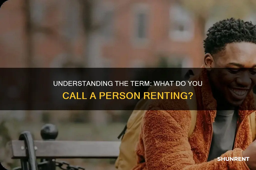 what is the person who is renting called