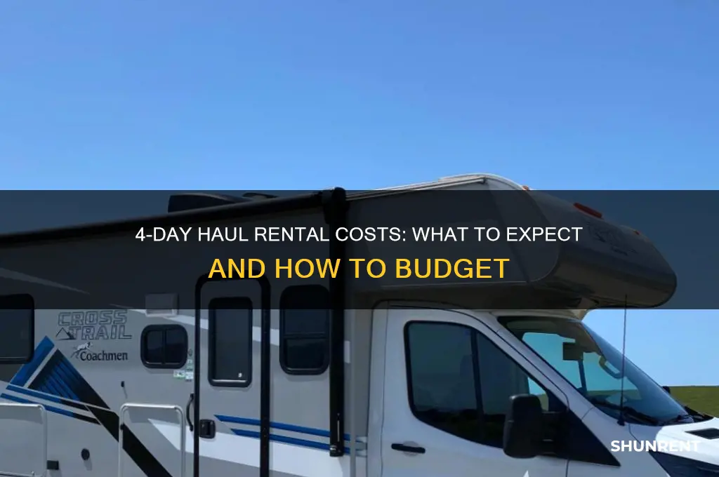what is the price for 4 days haul rent