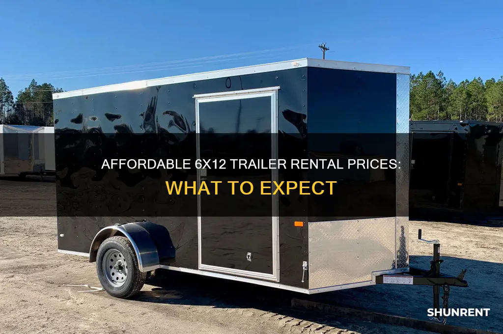 what is the price for 6x12 trailer to rent