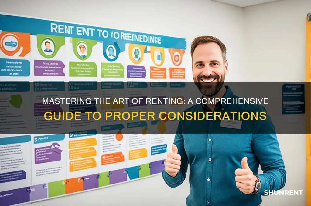 what is the proper way consider to rent