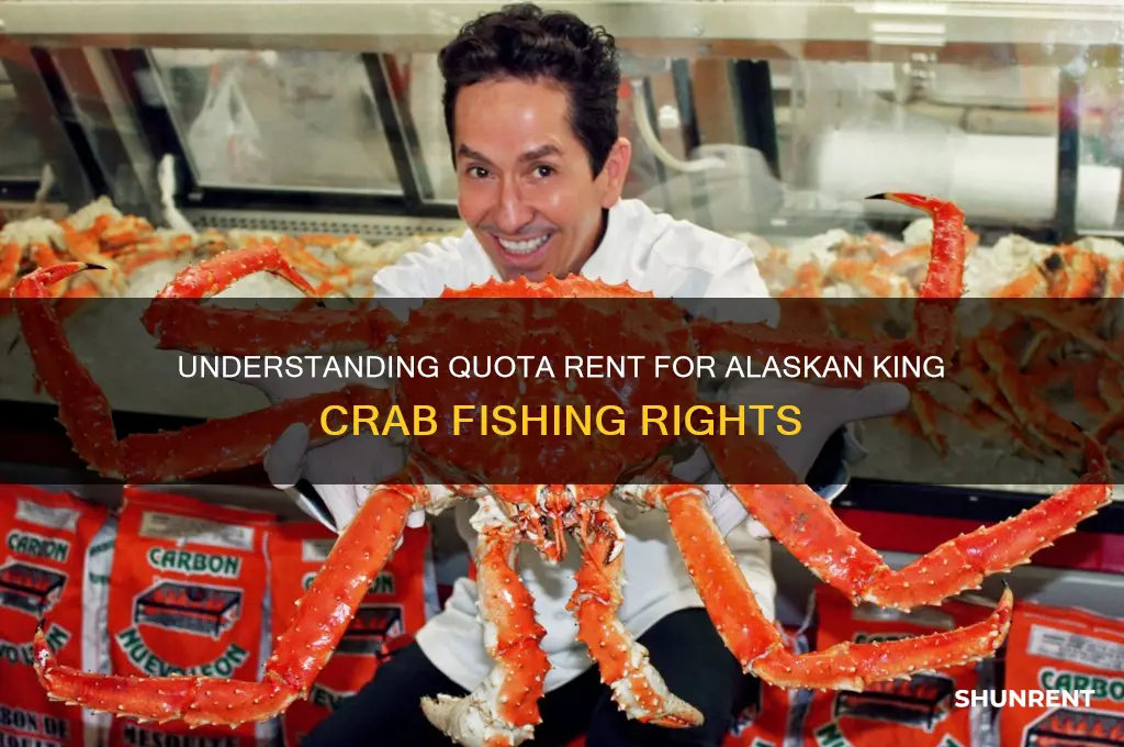 what is the quota rent for alaskan king crab