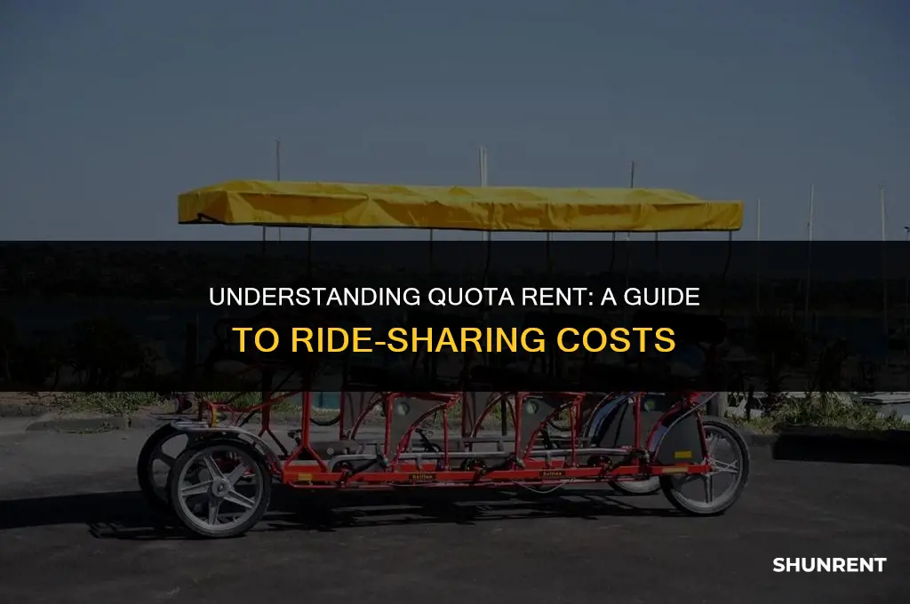 what is the quota rent per ride