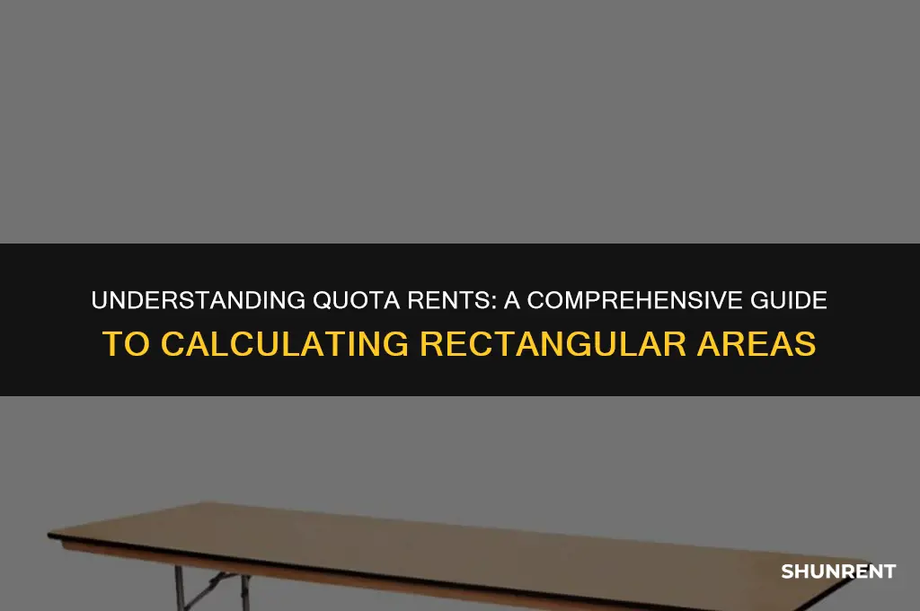 what is the rectangle of quota rents