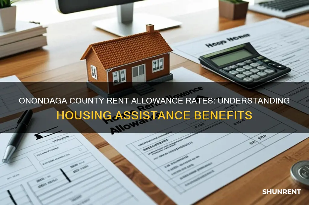 what is the rent allowance rate for onondaga county