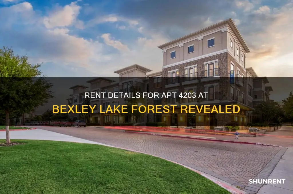 what is the rent at apt 4203 bexley lake forest