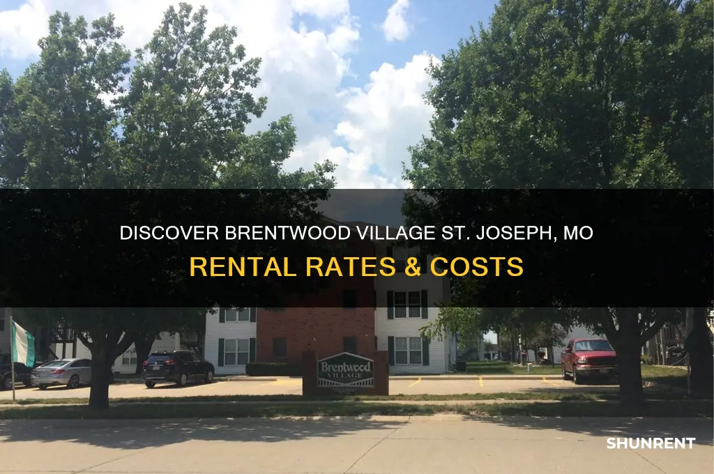 what is the rent at brentwood village st jospeh mo