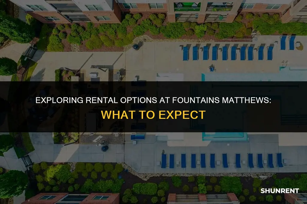what is the rent at fountains matthews