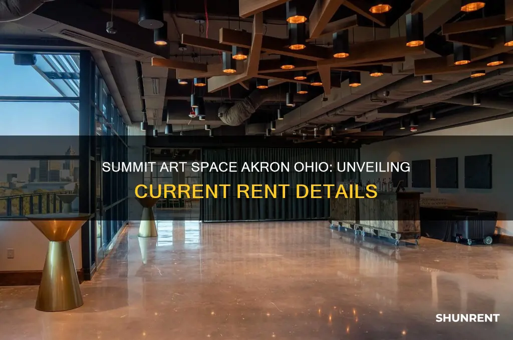 what is the rent at summit art space akron ohio