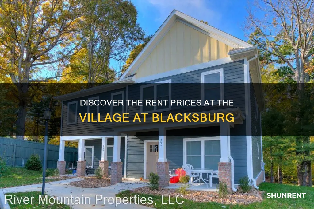 what is the rent at the village at blacksburg