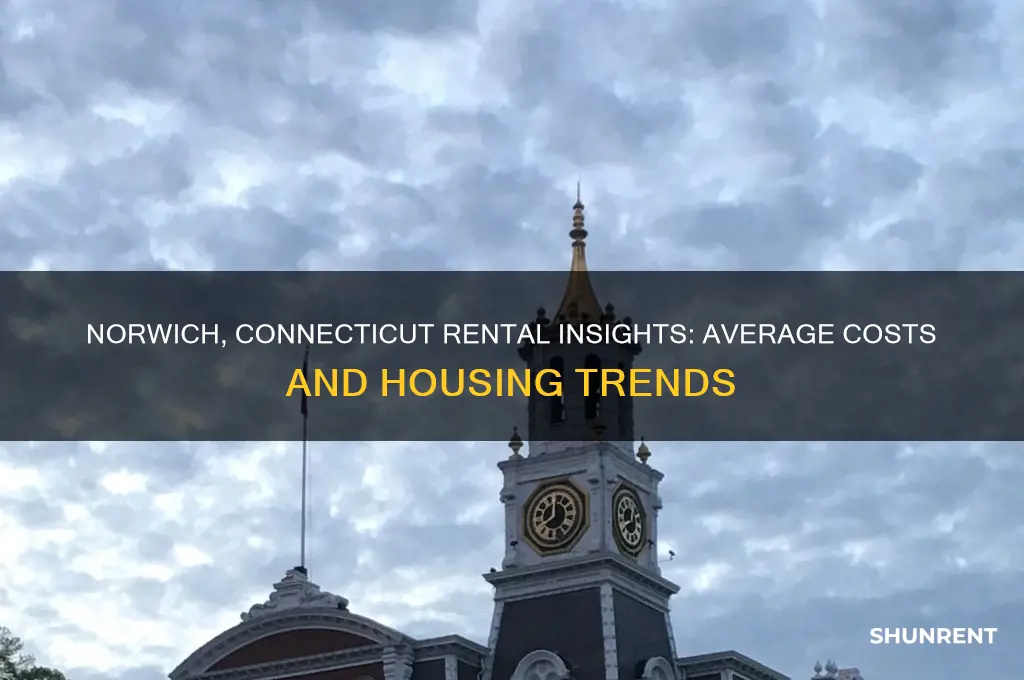 what is the rent average in norwich connecuit