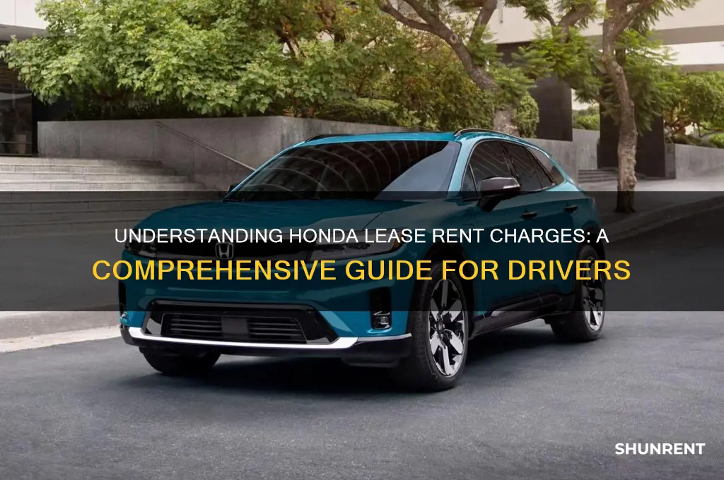what is the rent charge on a honda lease