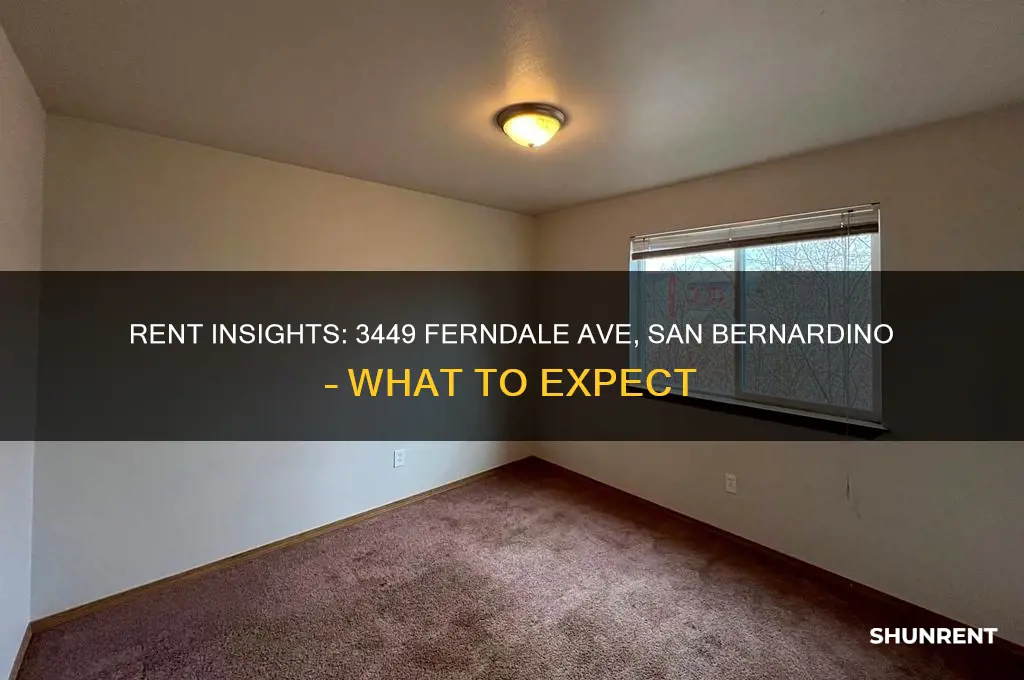 what is the rent for 3449 ferndale ave san bernardino
