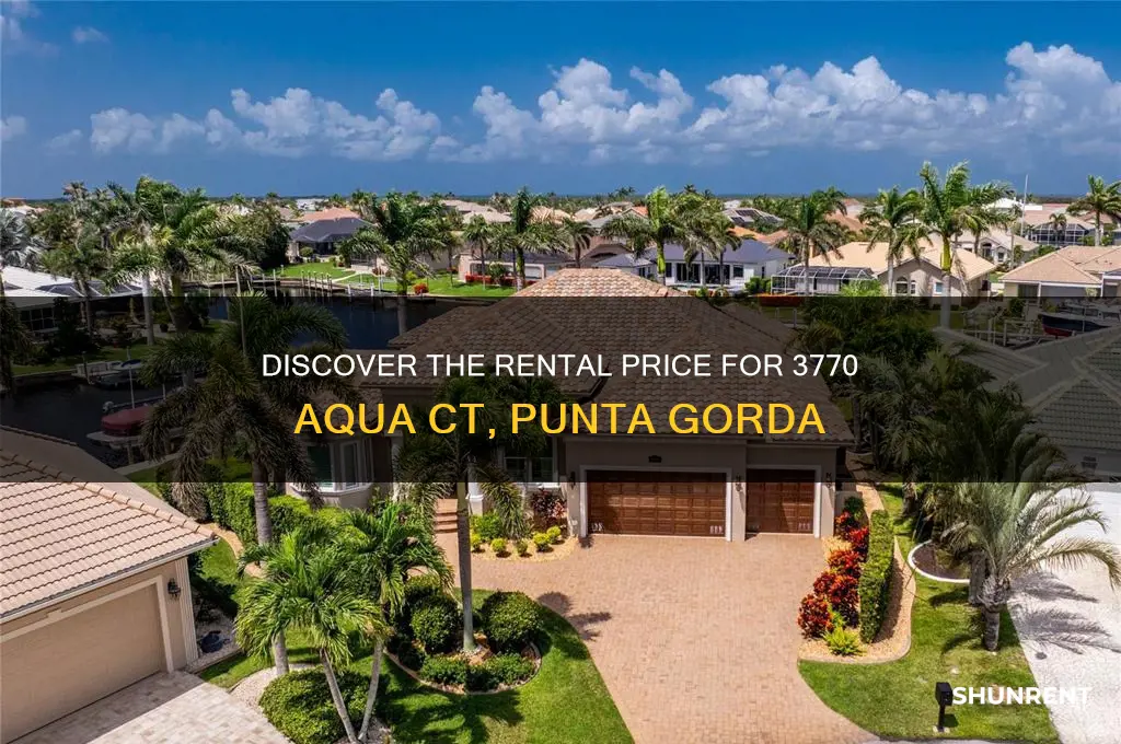 what is the rent for 3770 aqua ct punta gorda