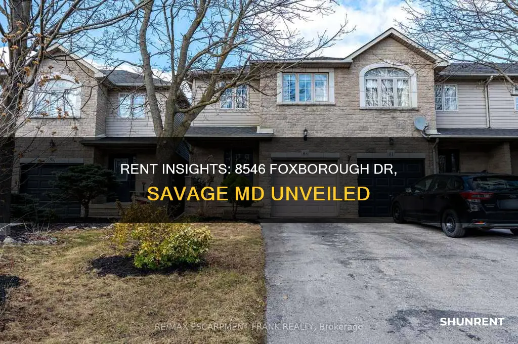 what is the rent for 8546 foxborough dr savage md