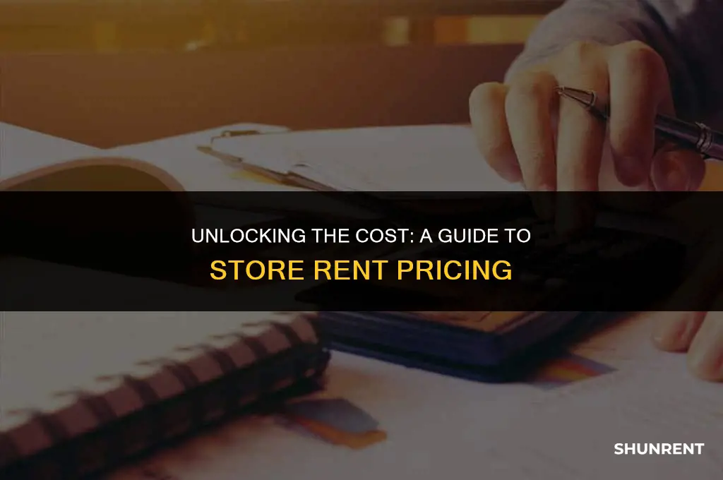 what is the rent for a store
