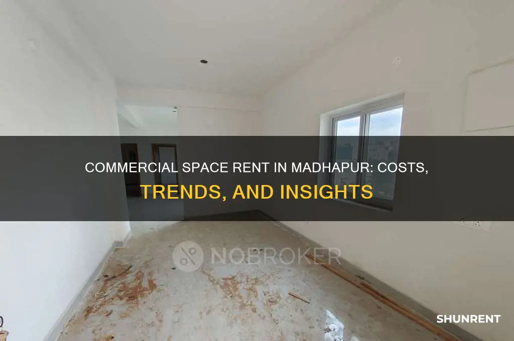 what is the rent for commercial space rent in madhapur