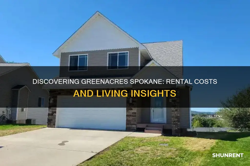 what is the rent for greenacres in spokane washington