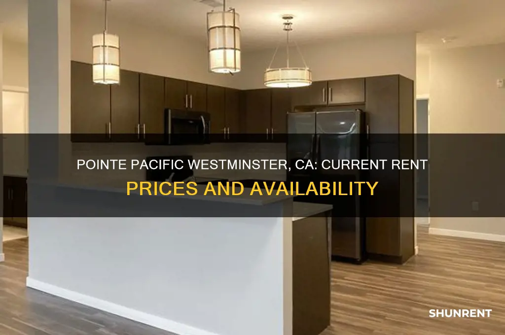 what is the rent for pointe pacific in westminster california