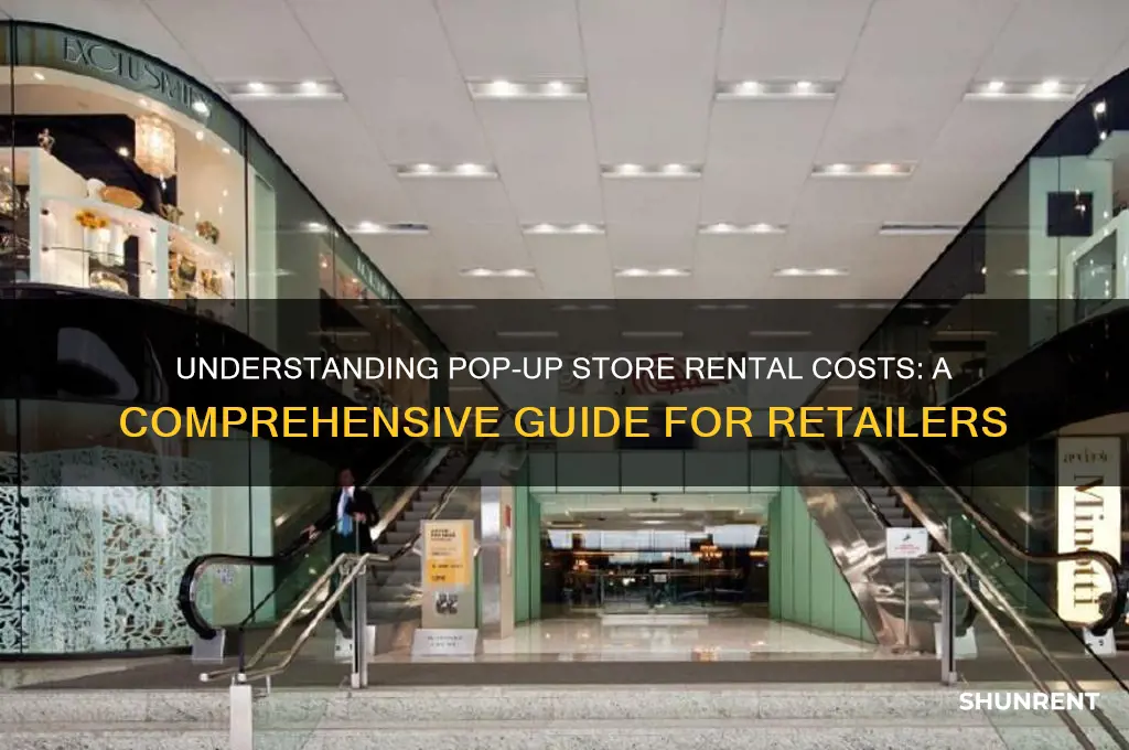 what is the rent for pop-up store