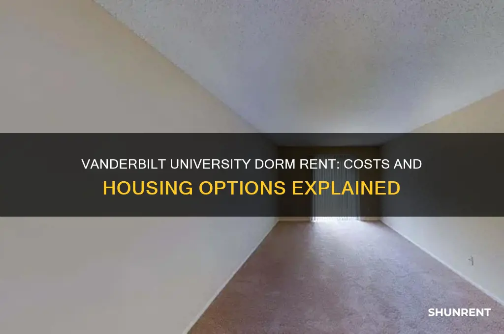 what is the rent for vanderbilt university dorms