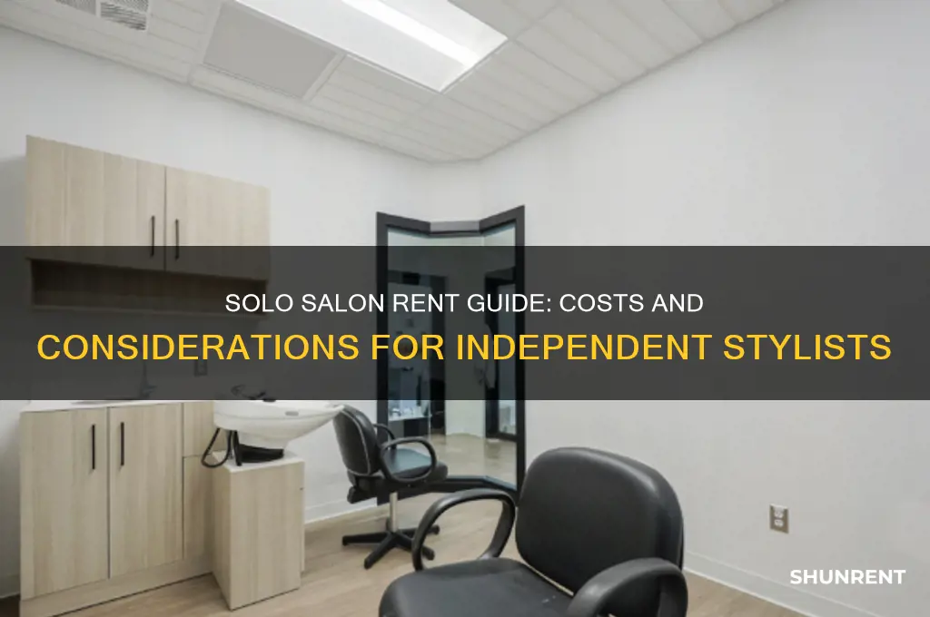 what is the rent in a solo salon