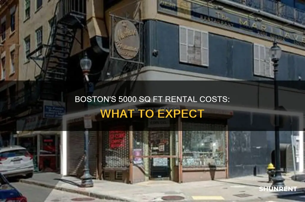 what is the rent in boston for 5000 square feet