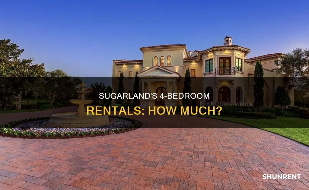 what is the rent in sugarland for 4 bedroom