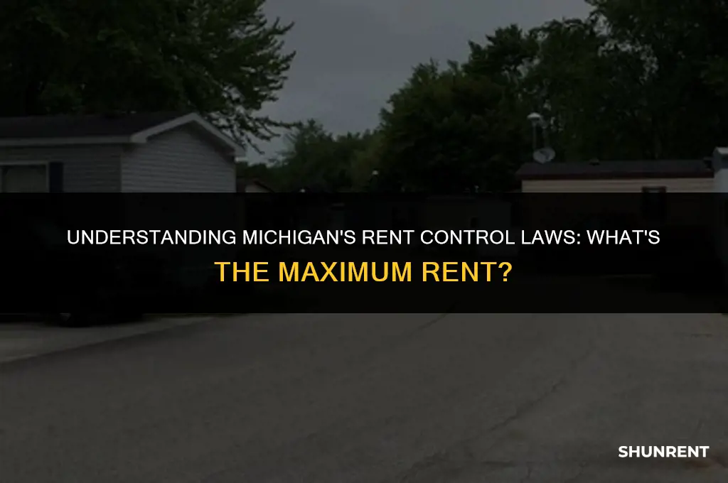 what is the rent maximum in michigan