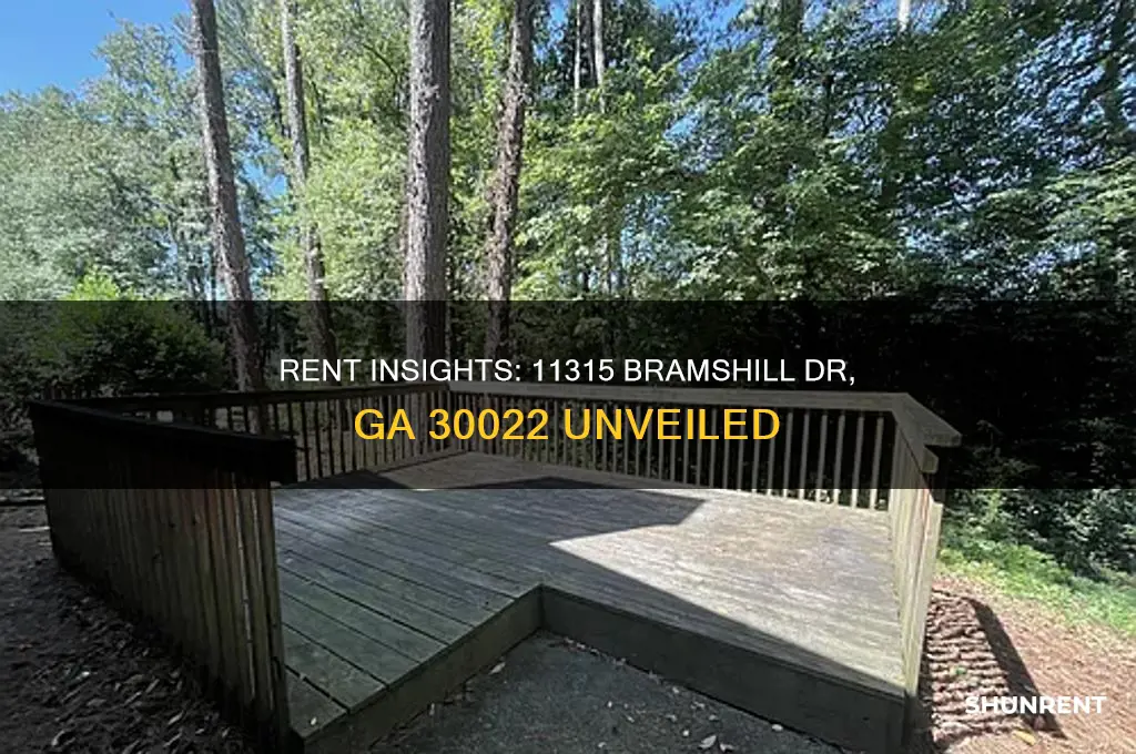 what is the rent of 11315 bramshill dr ga 30022