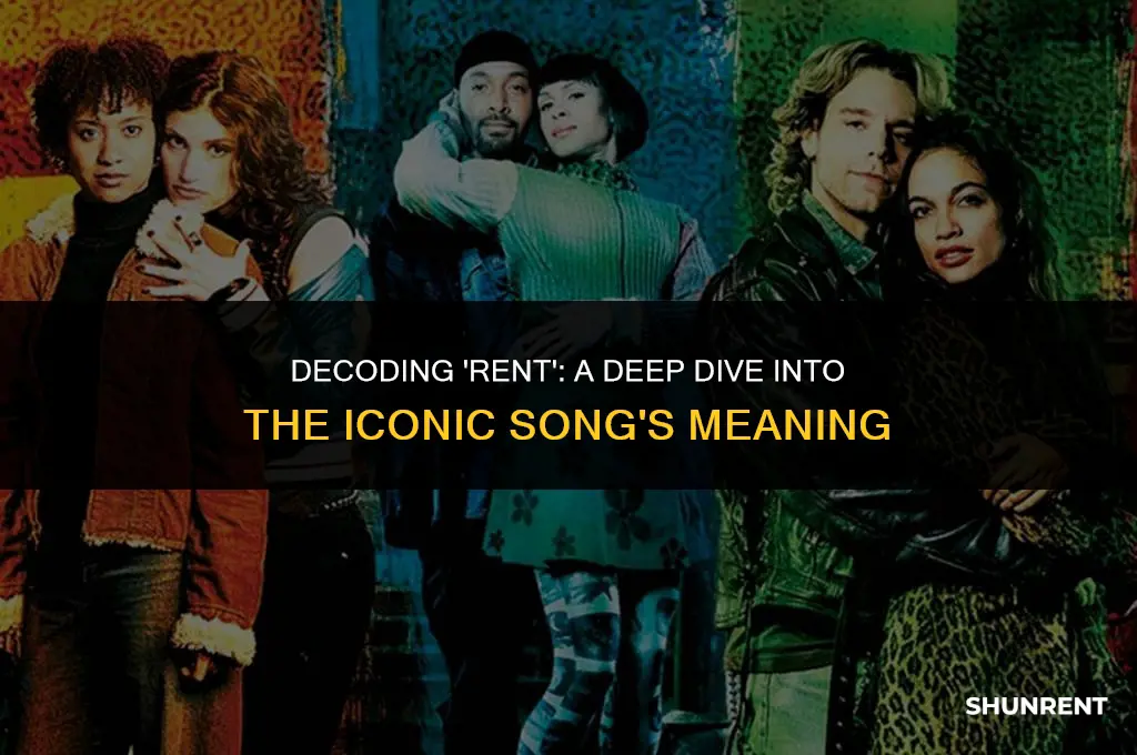 what is the rent song about minutes