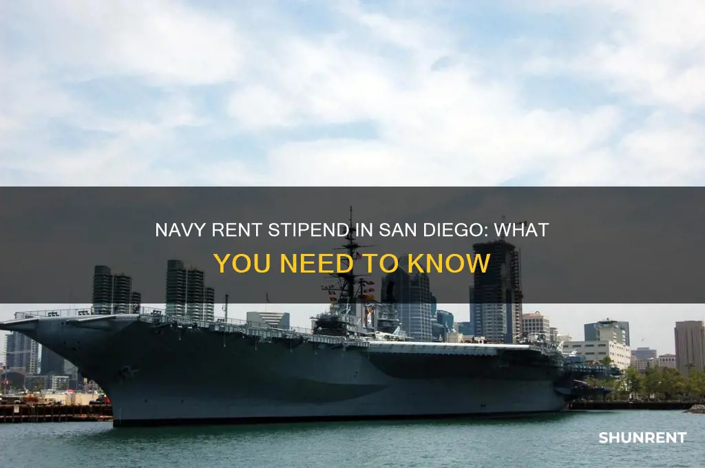 what is the rent stipend navy san diego california