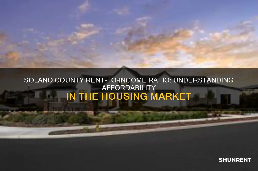 what is the rent to income ratio in solano county