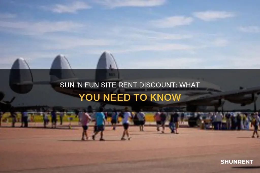 what is the site rent discount at sun n fun