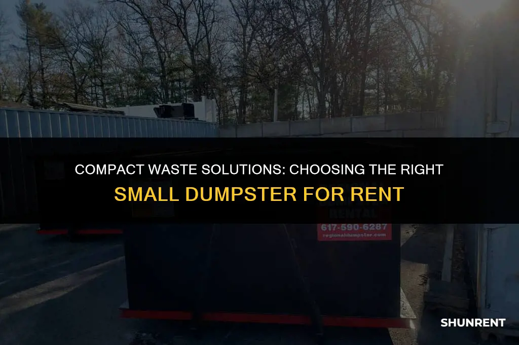 what is the smallest dumpster to rent