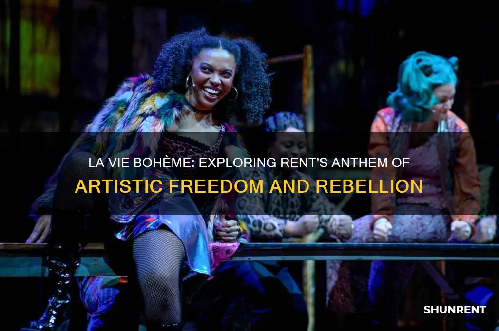 what is the song la vie boheme from rent about
