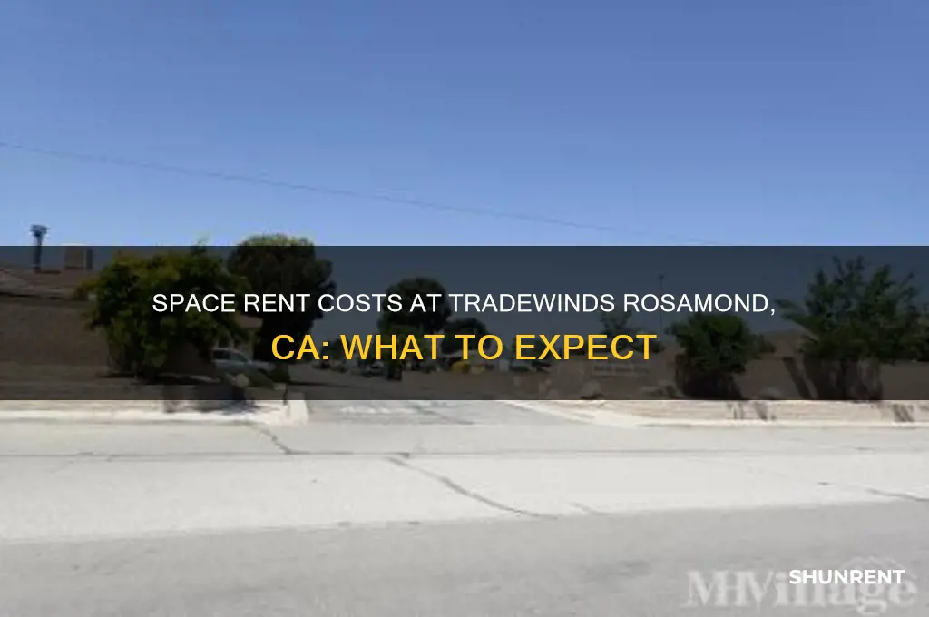 what is the space rent at tradewinds in rosamond ca