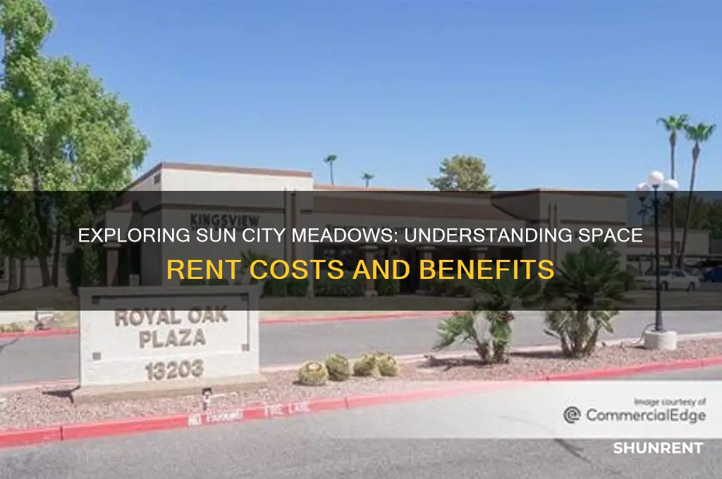 what is the space rent in sun city meadows