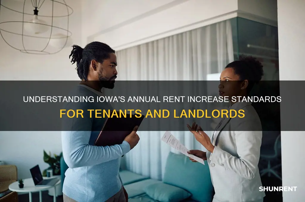 what is the standard rent raise a year in iowa