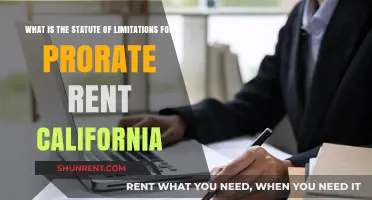 Understanding California's Statute of Limitations for Prorated Rent Claims