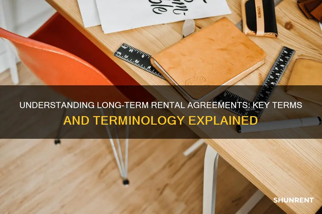 what is the terminology for renting long term