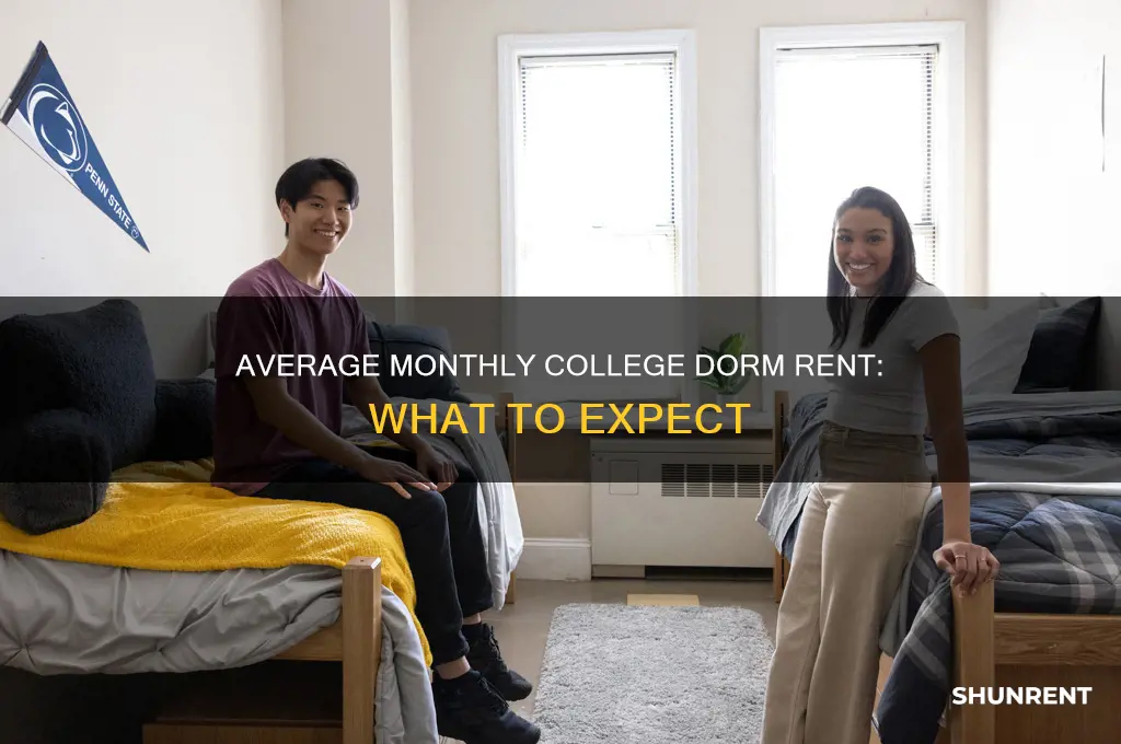 what is the usual monthly rent for college dorms