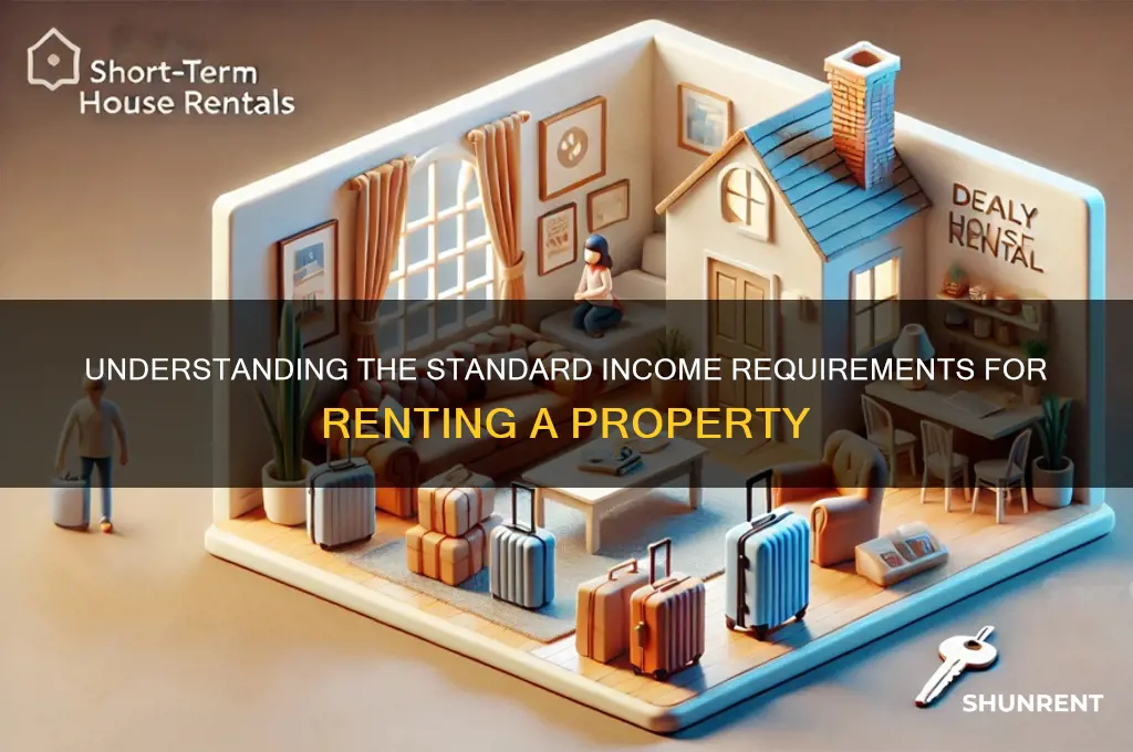 what is the ususal income requirement when renting