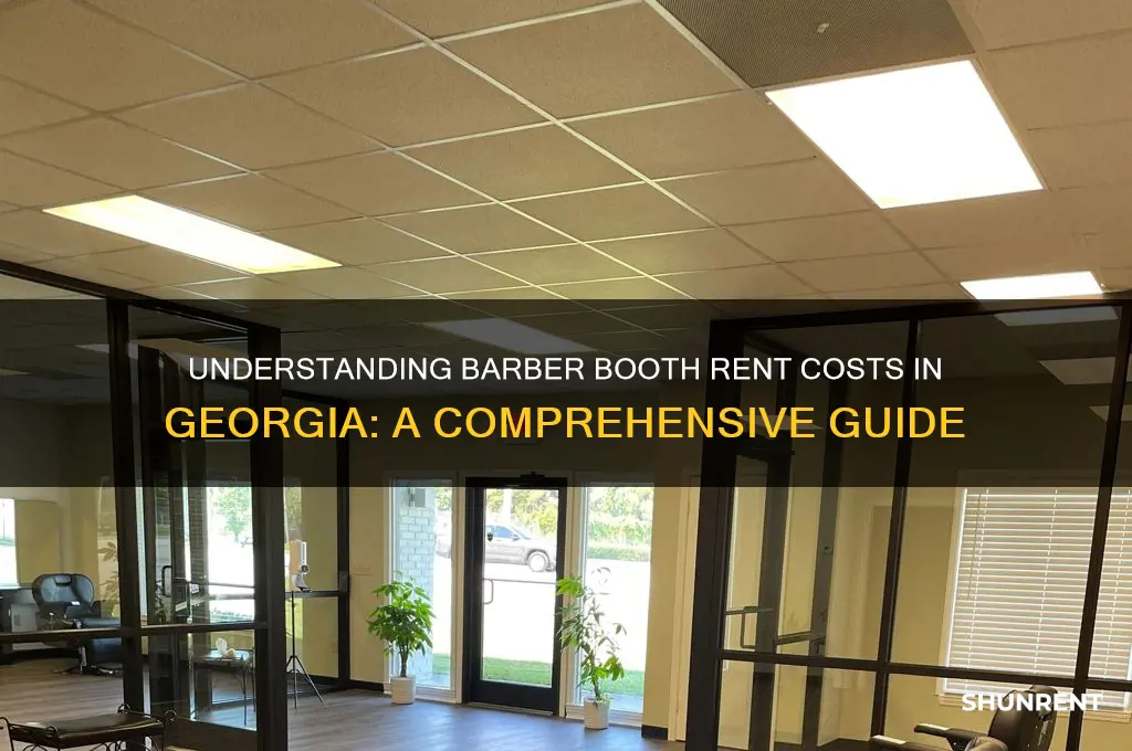 what is thebooth rent for barbers in georgia