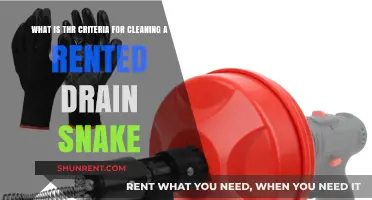 Essential Criteria for Cleaning a Rented Drain Snake Effectively
