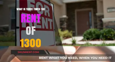 Understanding the Cost: Three Times the Rent of $1300 Explained