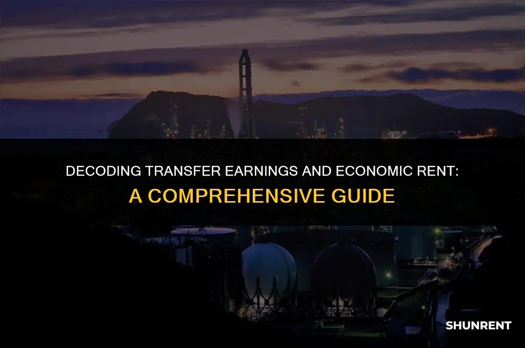 what is transfer earnings and economic rent