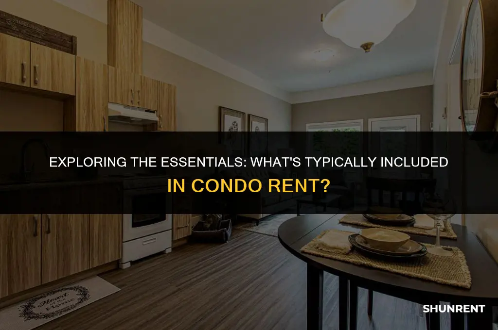 what is typically included in condo rent